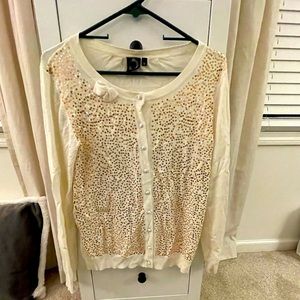 Sparkly cream sweater